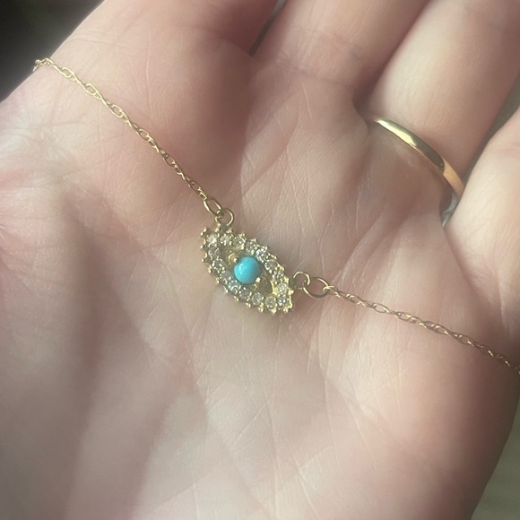 Jennifer Zeuner Tallulah/Evil Eye 14K Necklace - Picture 1 of 12